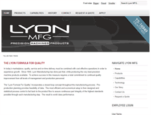 Tablet Screenshot of lyonmfg.com